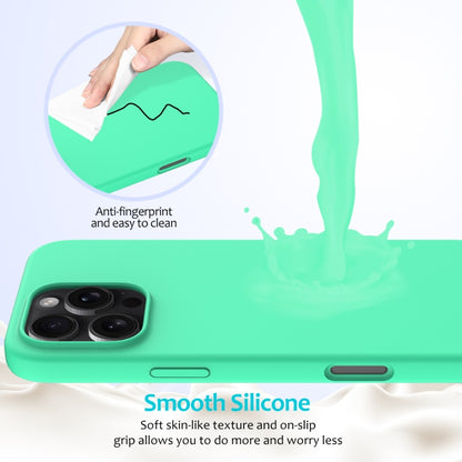 For iPhone 16 Pro Max Solid Color Silicone Phone Case(Green) by buy2fix