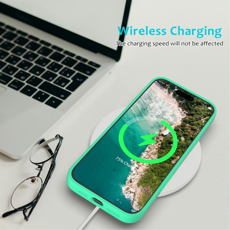 For iPhone 16 Pro Max Solid Color Silicone Phone Case(Green) by buy2fix