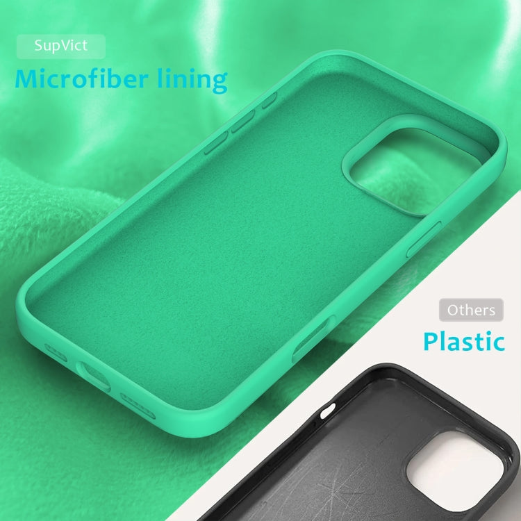 For iPhone 16 Pro Max Solid Color Silicone Phone Case(Green) by buy2fix