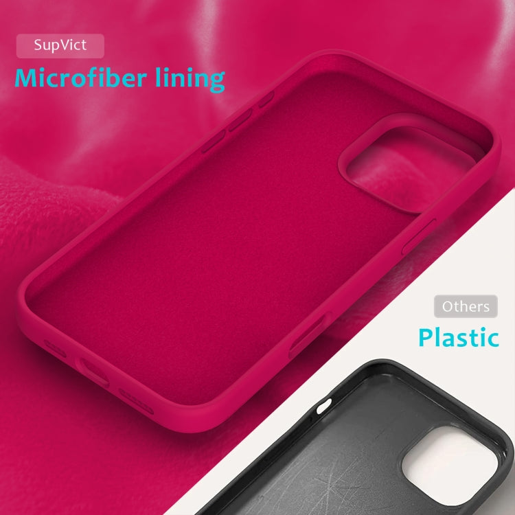 For iPhone 16 Pro Max Solid Color Silicone Phone Case(Rose Red) by buy2fix