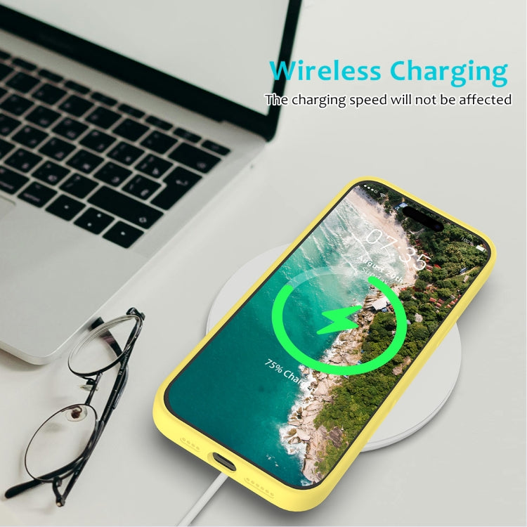 For iPhone 16 Pro Max Solid Color Silicone Phone Case(Lemon Yellow) by buy2fix