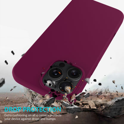 For iPhone 16 Pro Max Solid Color Silicone Phone Case(Violet) by buy2fix