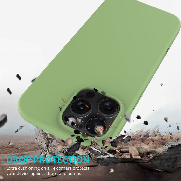 For iPhone 16 Pro Solid Color Silicone Phone Case(Mint Green) by buy2fix