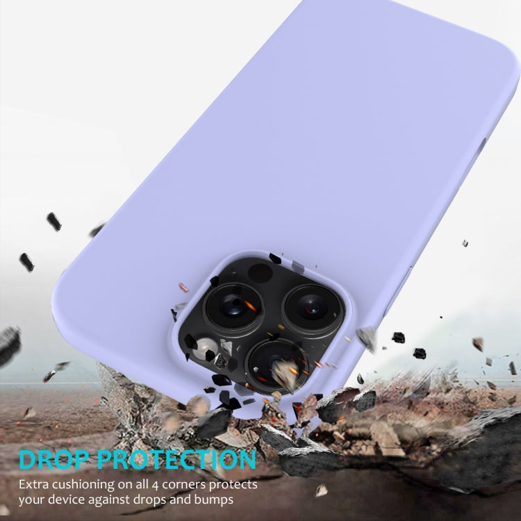 For iPhone 16 Pro Solid Color Silicone Phone Case(Purple) by buy2fix