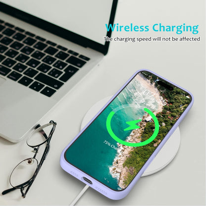 For iPhone 16 Pro Solid Color Silicone Phone Case(Purple) by buy2fix