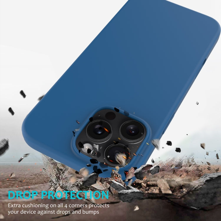 For iPhone 16 Pro Solid Color Silicone Phone Case(Cobalt Blue) by buy2fix