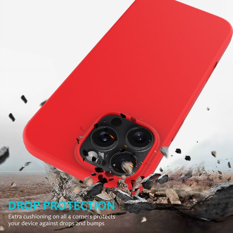 For iPhone 16 Pro Solid Color Silicone Phone Case(Red) by buy2fix