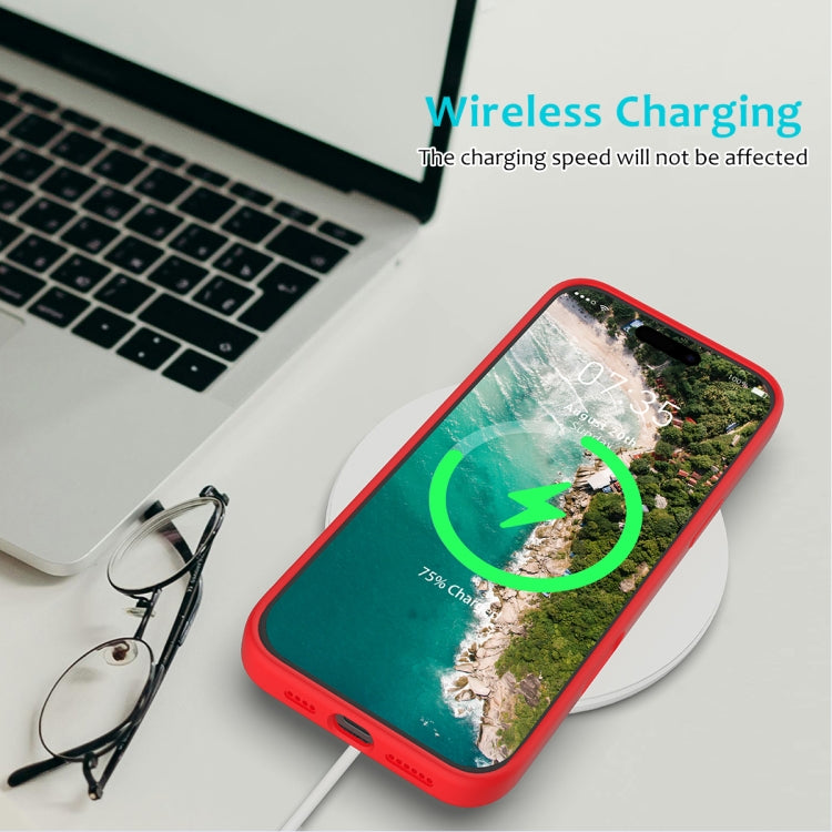 For iPhone 16 Pro Solid Color Silicone Phone Case(Red) by buy2fix