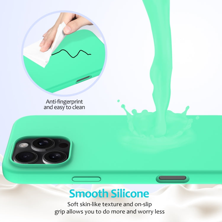For iPhone 16 Pro Solid Color Silicone Phone Case(Green) by buy2fix