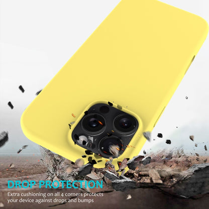 For iPhone 16 Pro Solid Color Silicone Phone Case(Lemon Yellow) by buy2fix