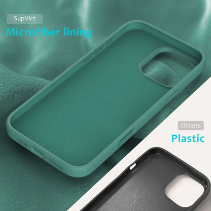 For iPhone 16 Pro Solid Color Silicone Phone Case(Pine Needle Green) by buy2fix