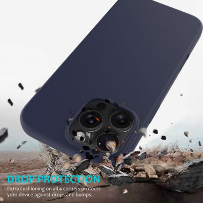 For iPhone 16 Pro Solid Color Silicone Phone Case(Midnight Blue) by buy2fix