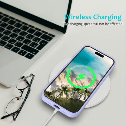 For iPhone 16 Plus Solid Color Silicone Phone Case(Purple) by buy2fix