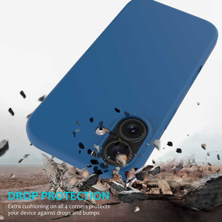 For iPhone 16 Plus Solid Color Silicone Phone Case(Cobalt Blue) by buy2fix