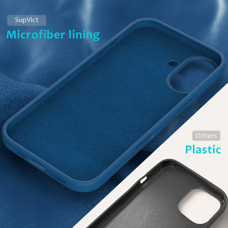 For iPhone 16 Plus Solid Color Silicone Phone Case(Cobalt Blue) by buy2fix