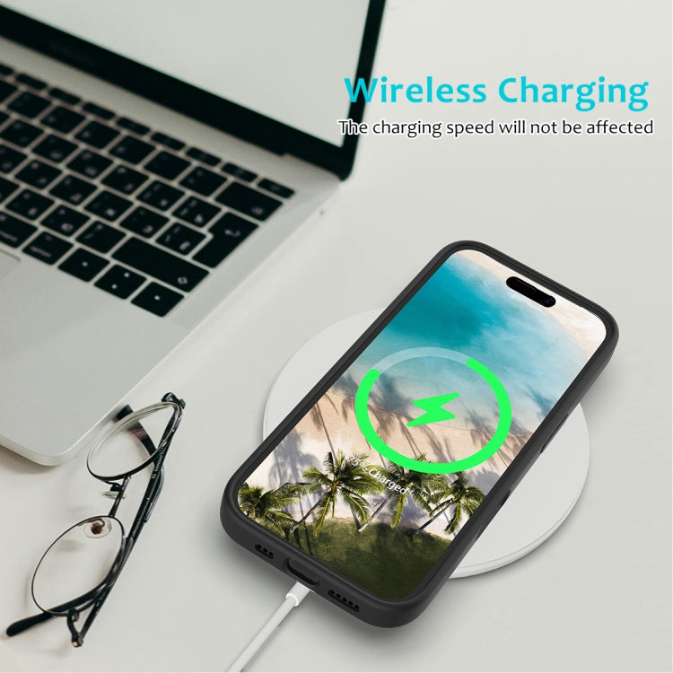 For iPhone 16 Plus Solid Color Silicone Phone Case(Black) by buy2fix