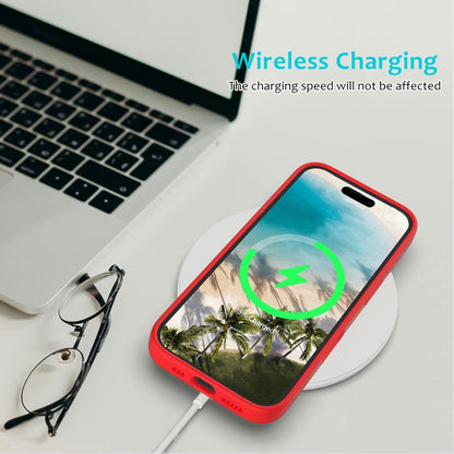 For iPhone 16 Plus Solid Color Silicone Phone Case(Red) by buy2fix