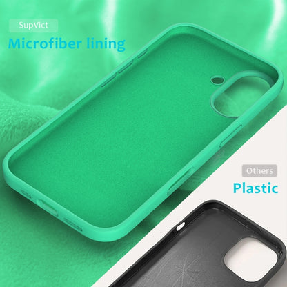 For iPhone 16 Plus Solid Color Silicone Phone Case(Green) by buy2fix