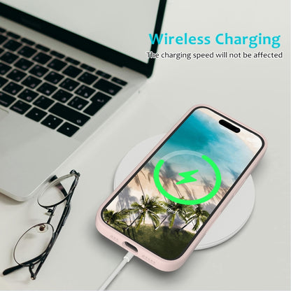 For iPhone 16 Plus Solid Color Silicone Phone Case(Sand Pink) by buy2fix