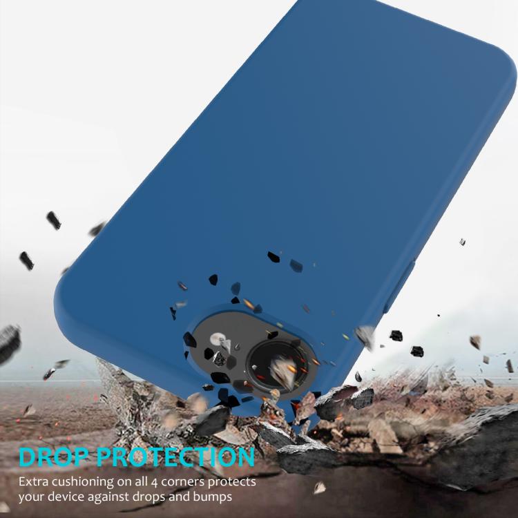 For iPhone 16e Solid Color Silicone Phone Case(Cobalt Blue) - iPhone 16e Cases by buy2fix | Online Shopping UK | buy2fix