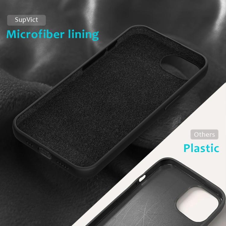 For iPhone 16e Solid Color Silicone Phone Case(Black) - iPhone 16e Cases by buy2fix | Online Shopping UK | buy2fix