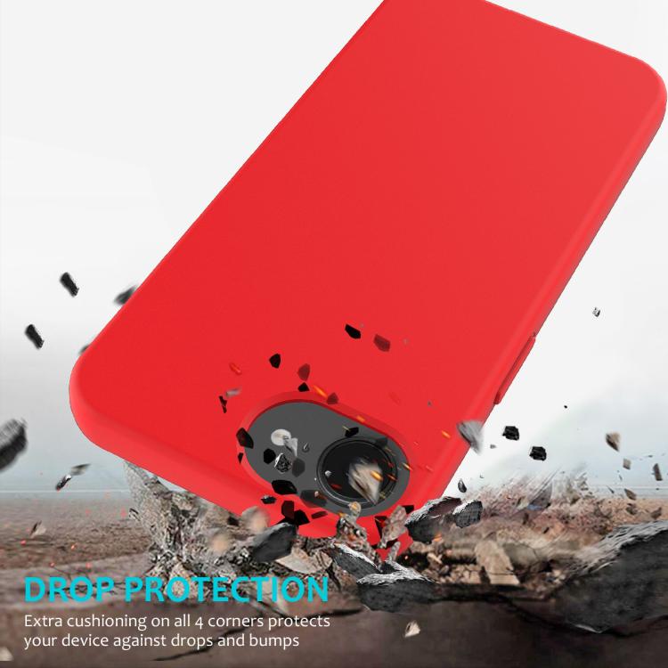 For iPhone 16e Solid Color Silicone Phone Case(Red) - iPhone 16e Cases by buy2fix | Online Shopping UK | buy2fix
