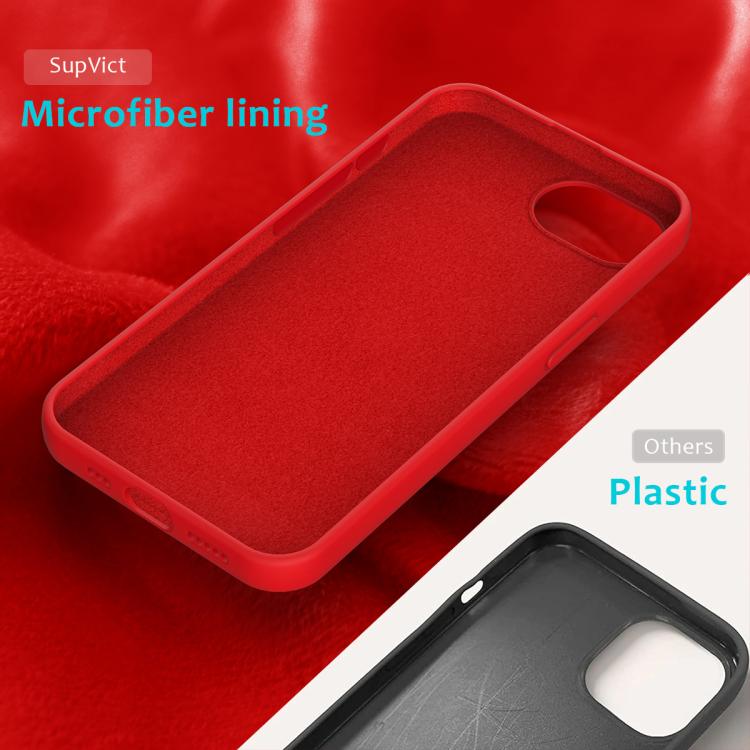 For iPhone 16e Solid Color Silicone Phone Case(Red) - iPhone 16e Cases by buy2fix | Online Shopping UK | buy2fix