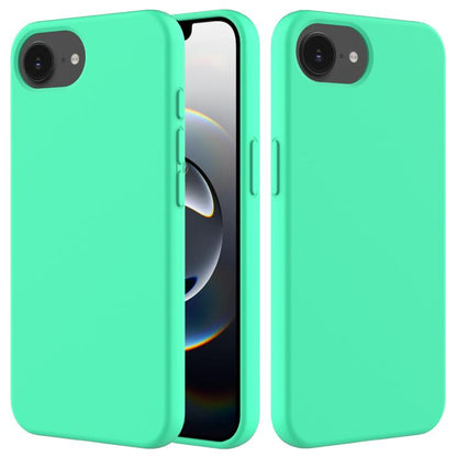 For iPhone 16e Solid Color Silicone Phone Case(Green) - iPhone 16e Cases by buy2fix | Online Shopping UK | buy2fix