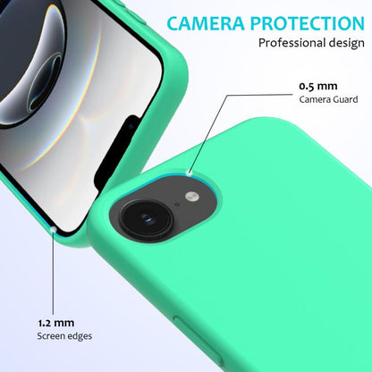 For iPhone 16e Solid Color Silicone Phone Case(Green) - iPhone 16e Cases by buy2fix | Online Shopping UK | buy2fix