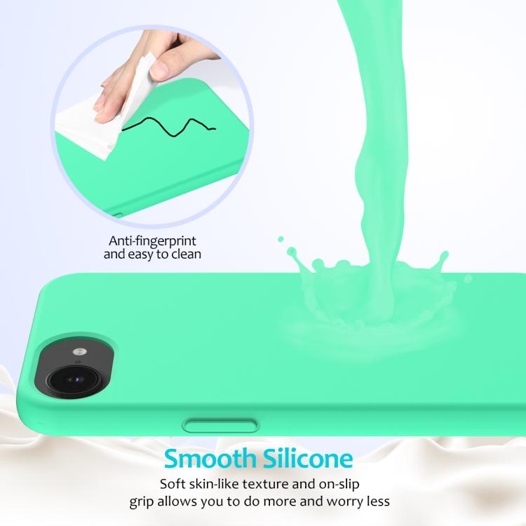 For iPhone 16e Solid Color Silicone Phone Case(Green) - iPhone 16e Cases by buy2fix | Online Shopping UK | buy2fix