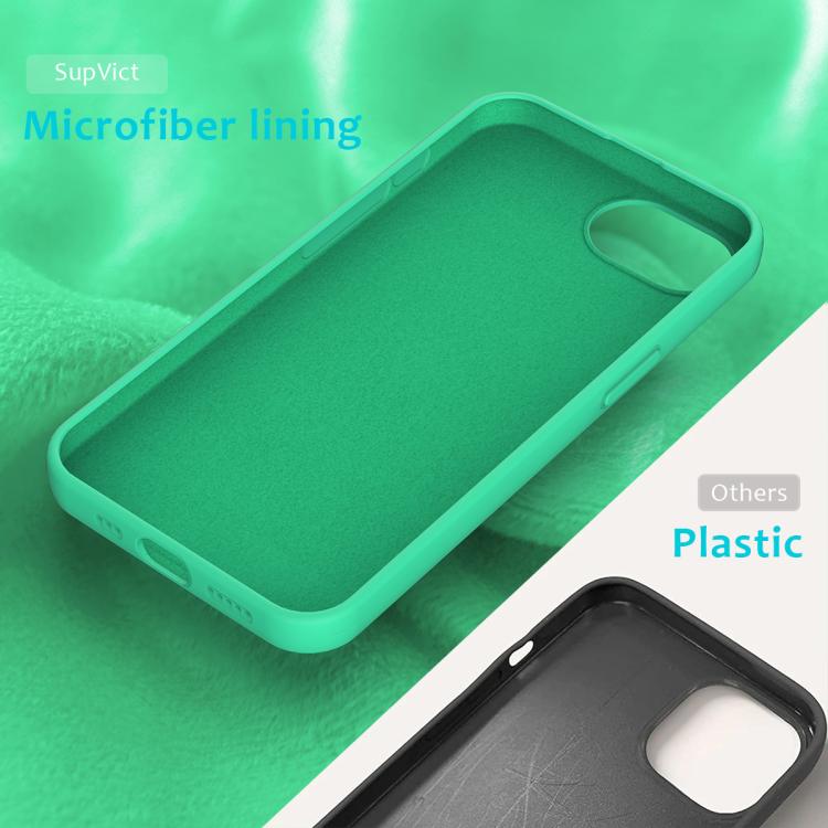 For iPhone 16e Solid Color Silicone Phone Case(Green) - iPhone 16e Cases by buy2fix | Online Shopping UK | buy2fix