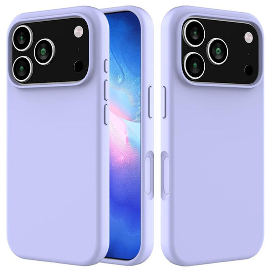 For iPhone 18 Pro Max / 17 Pro Max Solid Color Silicone Phone Case(Purple)