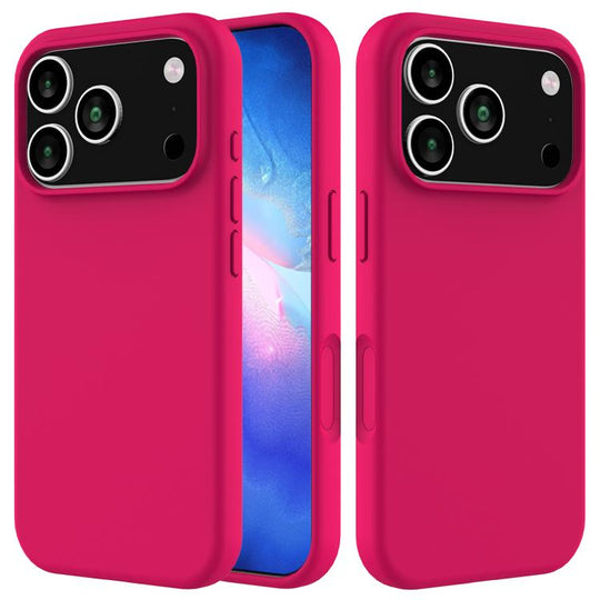 For iPhone 18 Pro Max / 17 Pro Max Solid Color Silicone Phone Case(Rose Red)