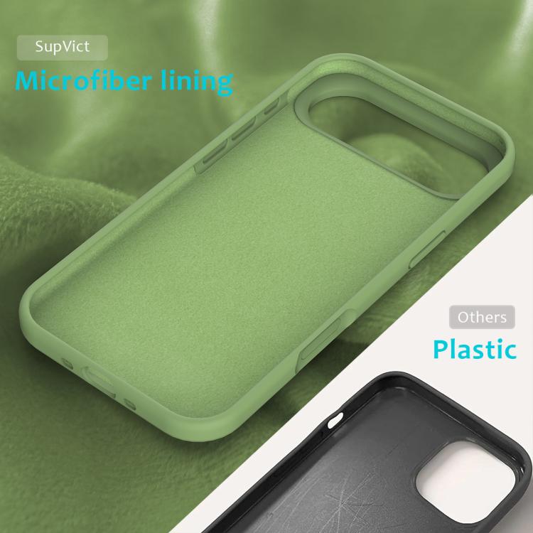 For iPhone Air Solid Color Silicone Phone Case(Mint Green) - iPhone Air Cases by buy2fix | Online Shopping UK | buy2fix