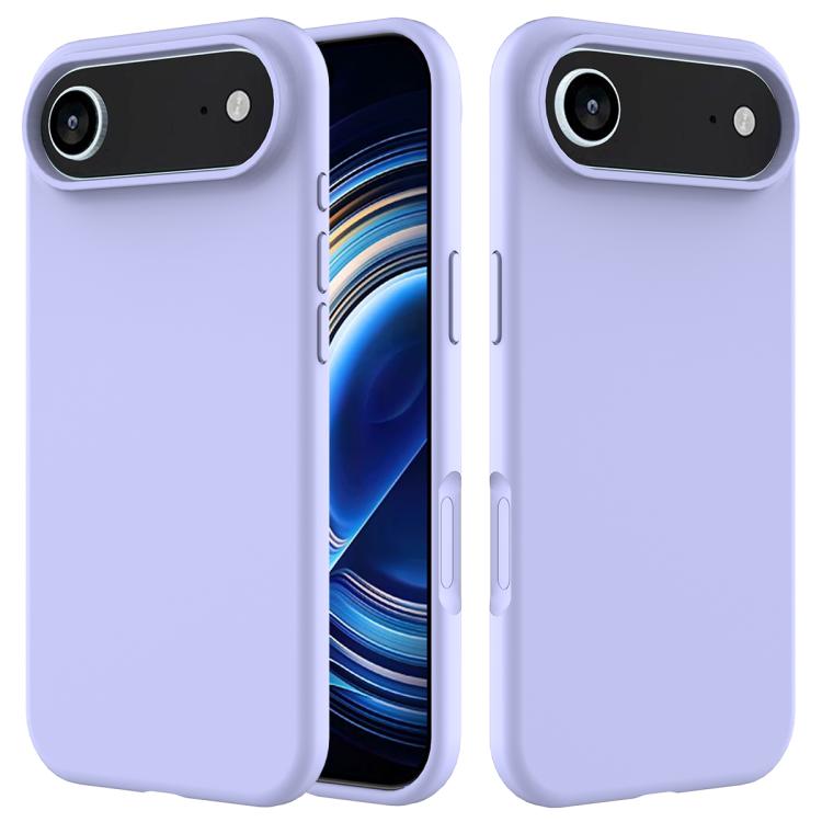 For iPhone Air Solid Color Silicone Phone Case(Purple) - iPhone Air Cases by buy2fix | Online Shopping UK | buy2fix