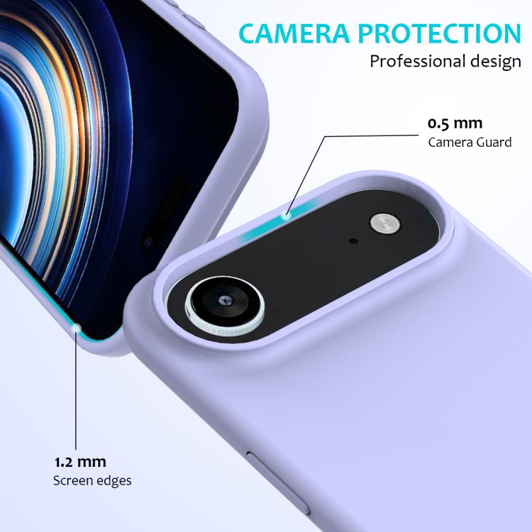 For iPhone Air Solid Color Silicone Phone Case(Purple) - iPhone Air Cases by buy2fix | Online Shopping UK | buy2fix