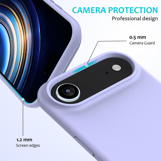 For iPhone Air Solid Color Silicone Phone Case(Purple) - iPhone Air Cases by buy2fix | Online Shopping UK | buy2fix