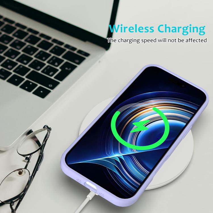 For iPhone Air Solid Color Silicone Phone Case(Purple) - iPhone Air Cases by buy2fix | Online Shopping UK | buy2fix