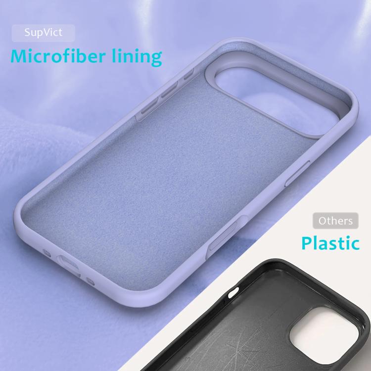 For iPhone Air Solid Color Silicone Phone Case(Purple) - iPhone Air Cases by buy2fix | Online Shopping UK | buy2fix