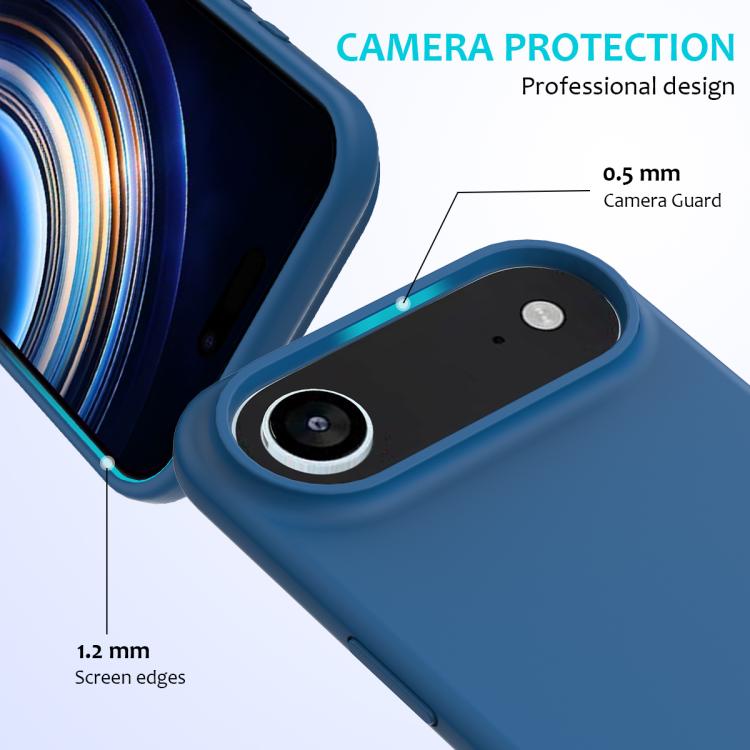 For iPhone Air Solid Color Silicone Phone Case(Cobalt Blue) - iPhone Air Cases by buy2fix | Online Shopping UK | buy2fix