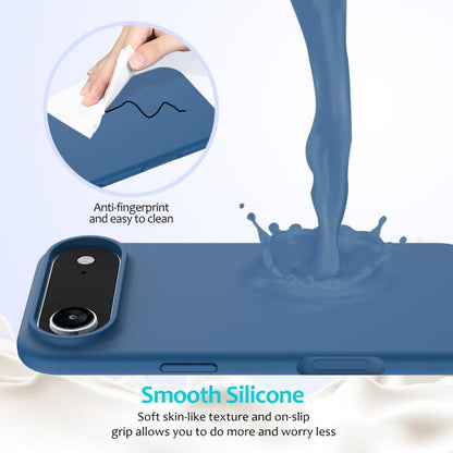 For iPhone Air Solid Color Silicone Phone Case(Cobalt Blue) - iPhone Air Cases by buy2fix | Online Shopping UK | buy2fix