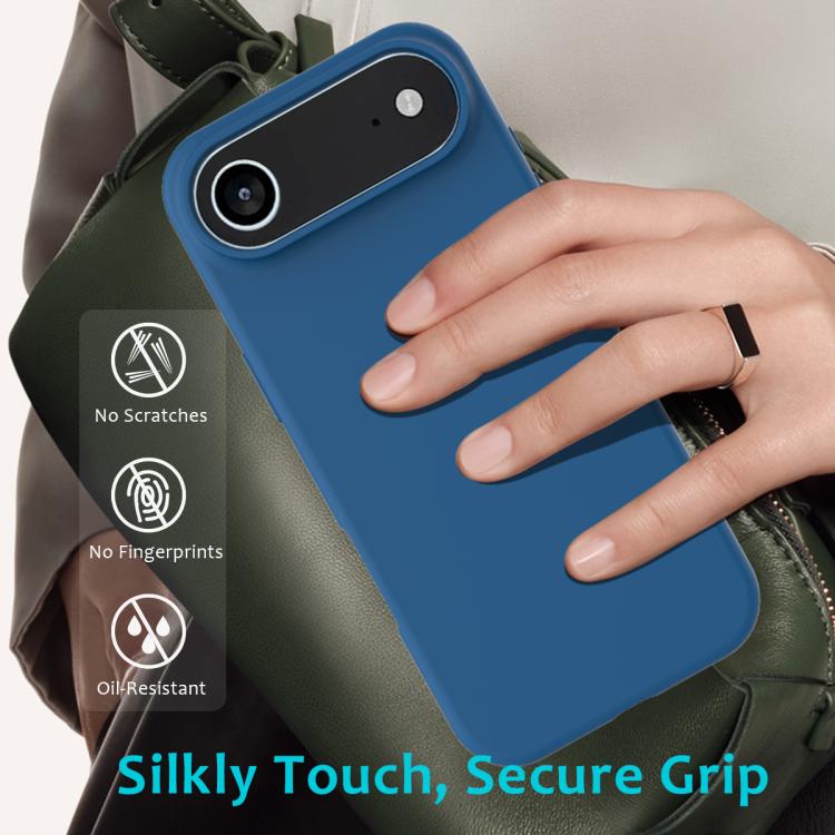 For iPhone Air Solid Color Silicone Phone Case(Cobalt Blue) - iPhone Air Cases by buy2fix | Online Shopping UK | buy2fix