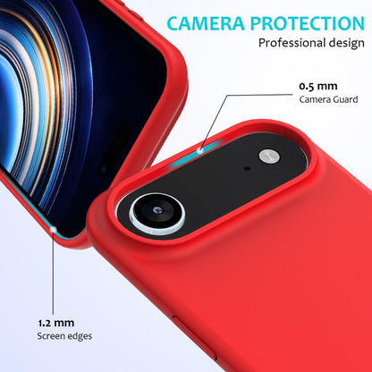 For iPhone Air Solid Color Silicone Phone Case(Red) - iPhone Air Cases by buy2fix | Online Shopping UK | buy2fix