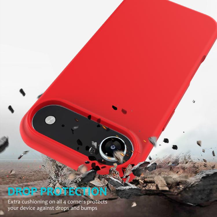 For iPhone Air Solid Color Silicone Phone Case(Red) - iPhone Air Cases by buy2fix | Online Shopping UK | buy2fix