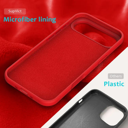 For iPhone Air Solid Color Silicone Phone Case(Red) - iPhone Air Cases by buy2fix | Online Shopping UK | buy2fix