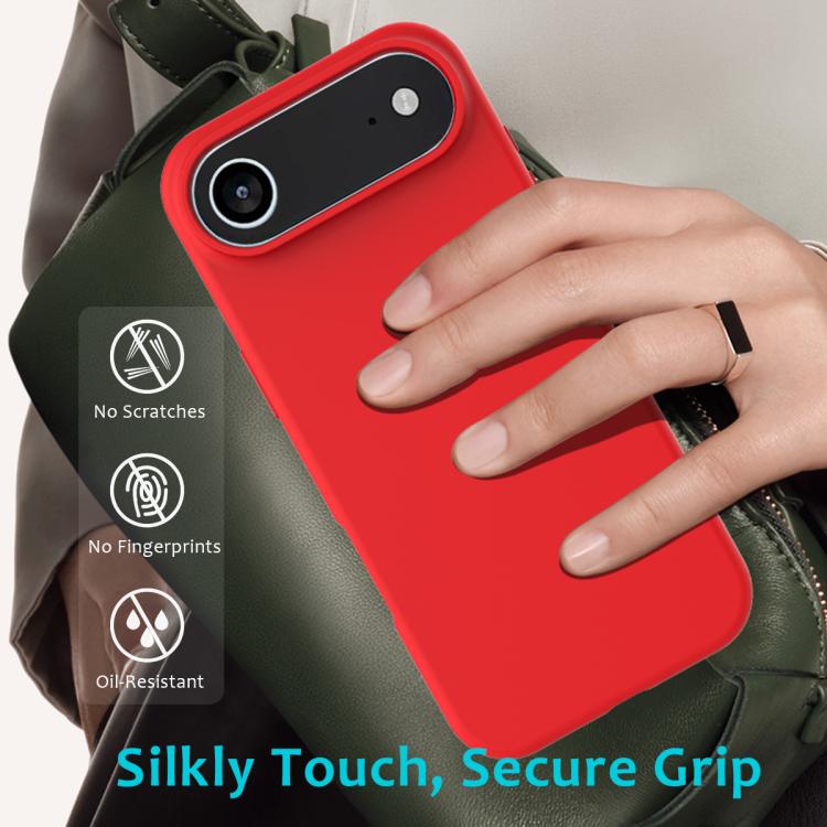 For iPhone Air Solid Color Silicone Phone Case(Red) - iPhone Air Cases by buy2fix | Online Shopping UK | buy2fix