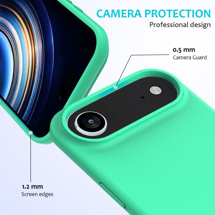 For iPhone Air Solid Color Silicone Phone Case(Green) - iPhone Air Cases by buy2fix | Online Shopping UK | buy2fix
