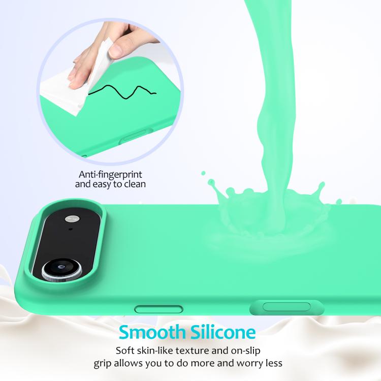 For iPhone Air Solid Color Silicone Phone Case(Green) - iPhone Air Cases by buy2fix | Online Shopping UK | buy2fix
