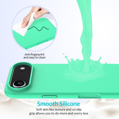 For iPhone Air Solid Color Silicone Phone Case(Green) - iPhone Air Cases by buy2fix | Online Shopping UK | buy2fix