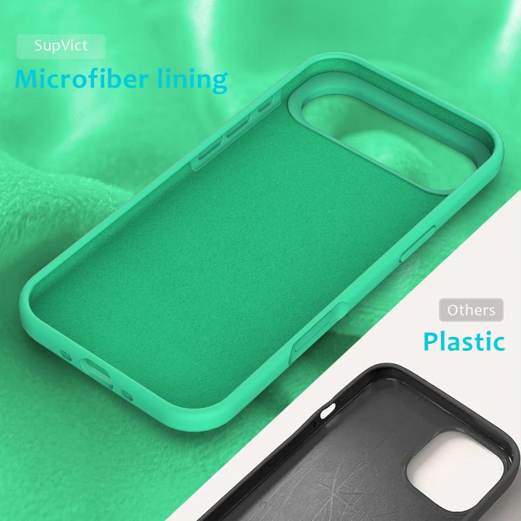 For iPhone Air Solid Color Silicone Phone Case(Green) - iPhone Air Cases by buy2fix | Online Shopping UK | buy2fix
